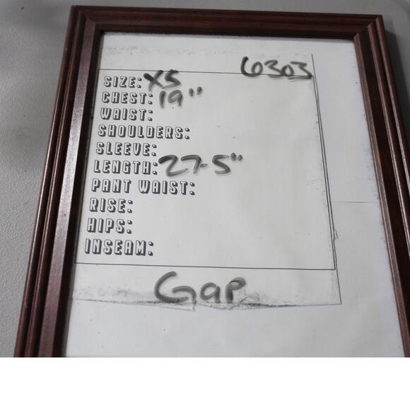 GAP Linen Blend Button Up Shirt Mens XS Blue Long Sleeve Casual Modern NEW - Picture 5 of 5